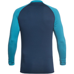 2019 Quiksilver Always There Long Sleeve Rash Vest Medieval Blue EQYWR03143
